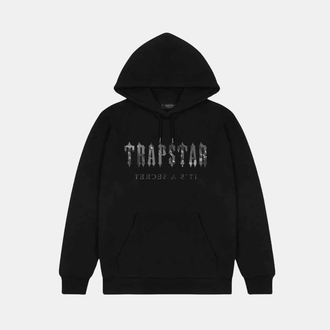 Trapstar Decoded Hoodie - Blackout Camo Sports Precision