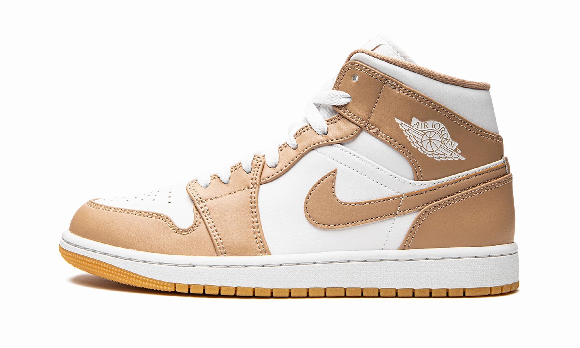 Air Jordan 1 Mid "Tan / Gum" Bold Look