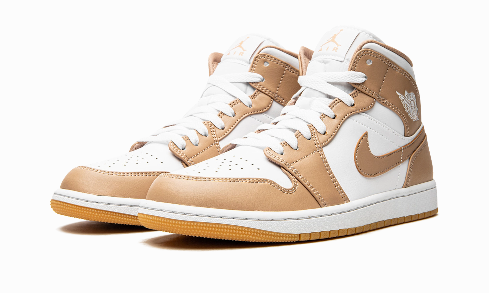 Easy traction Air Jordan 1 Mid "Tan / Gum"