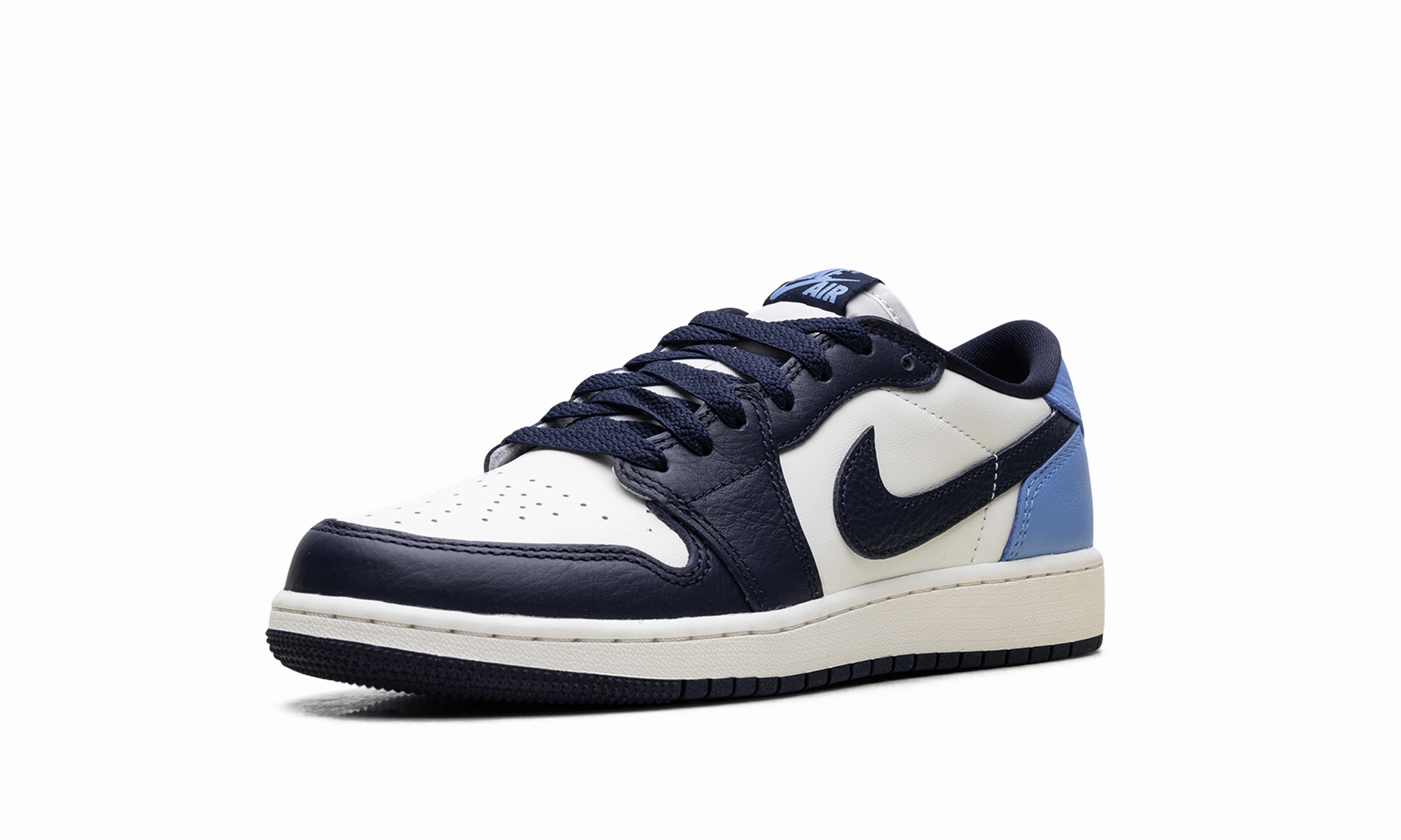 Air Jordan 1 Low GS "Obsidian" Contrasting Colors Soft Knit