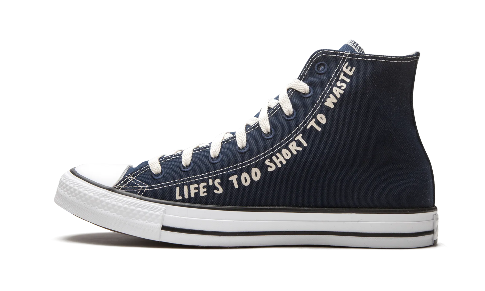 Chuck Taylor All Star Hi "Life's Too Short to Waste" Chic Style