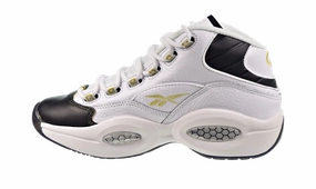 Good Grip gym goer Question Mid " Toe" "White/Black/Gold"