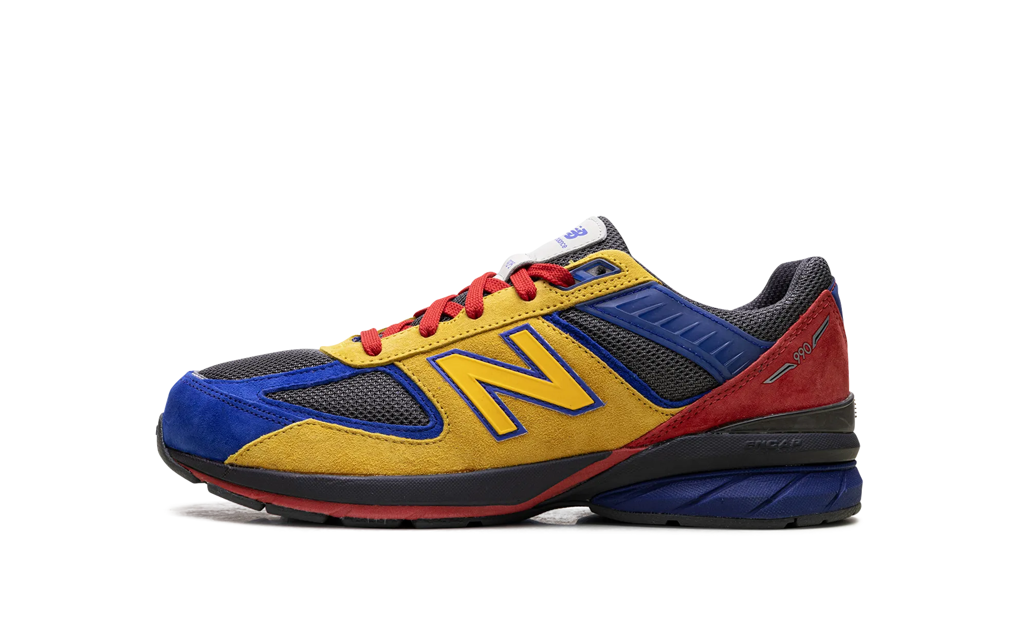 990 GS "Yellow Red Blue" high - top footwear check - design shoes
