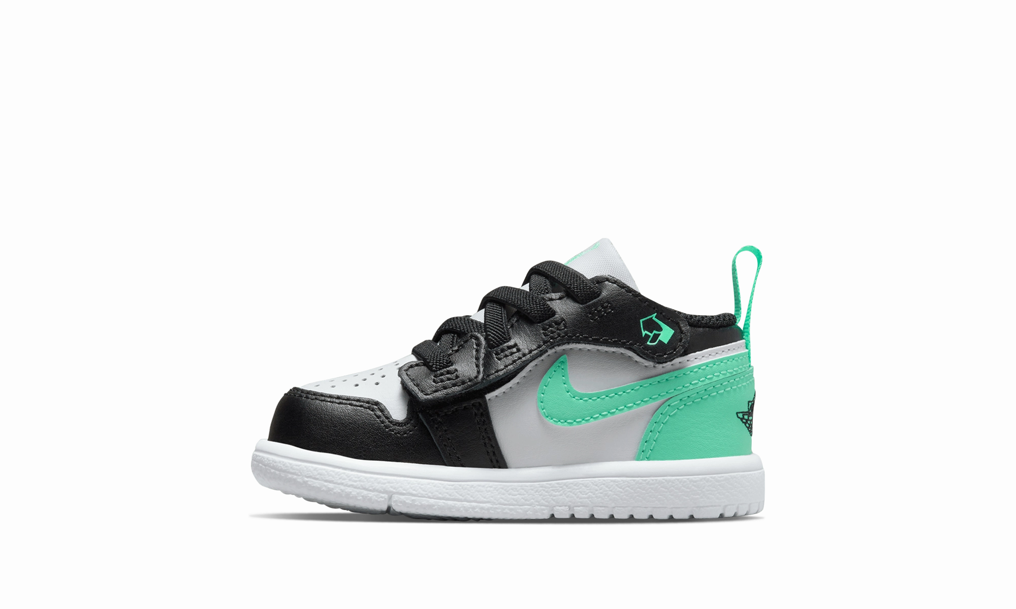 Air Jordan 1 Low Alt TD "White Green Glow" All-day arch Seamless lining