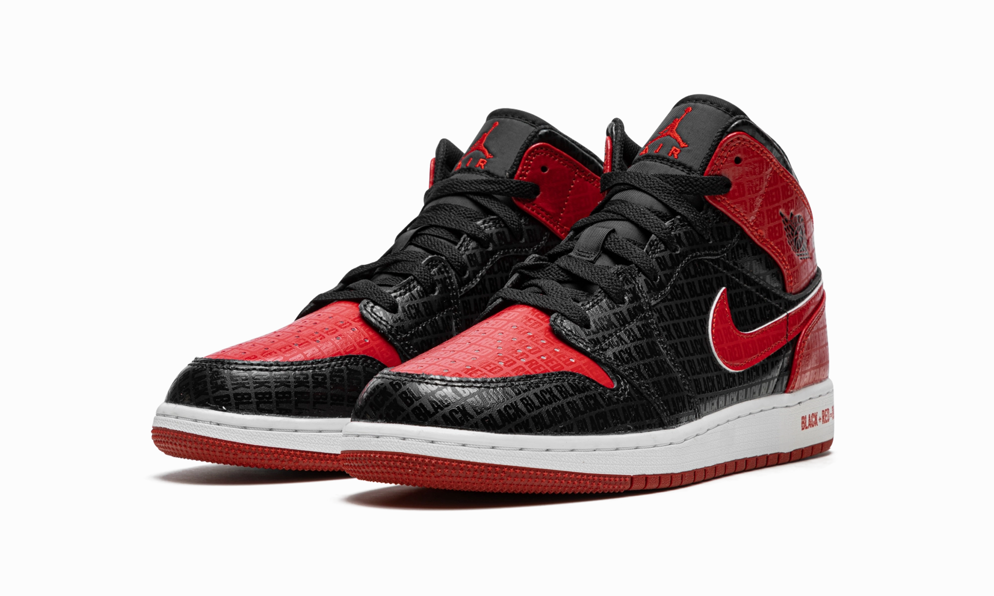 All-Purpose Use All-Weather Performance Air Jordan 1 Mid GS "Bred Text"