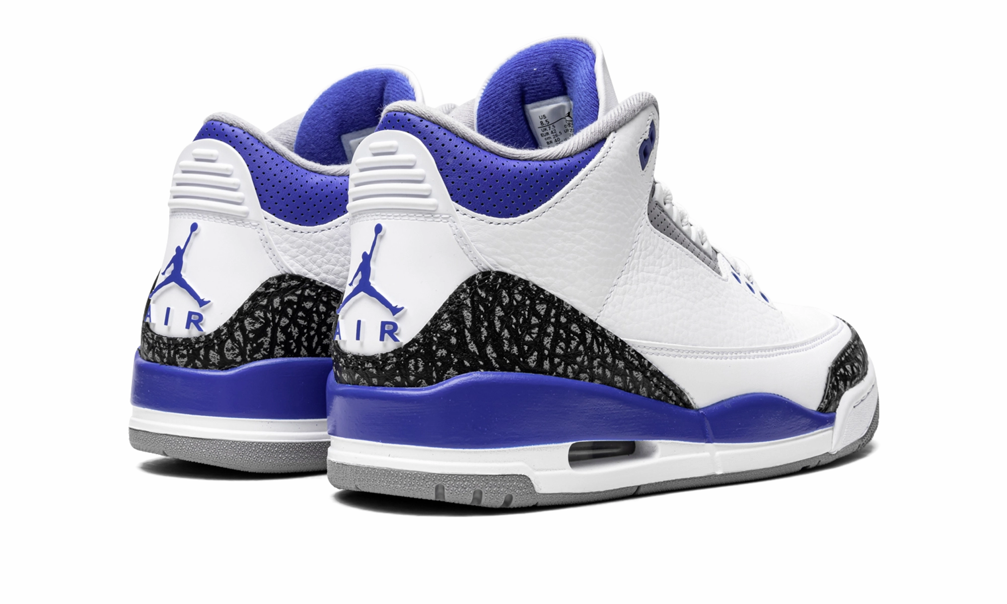 Air Jordan 3 Retro "Racer Blue" Effortless support Grip Technology