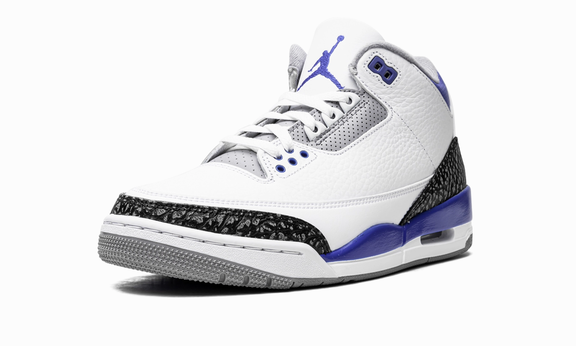 Upgraded wear Work Out Air Jordan 3 Retro "Racer Blue"