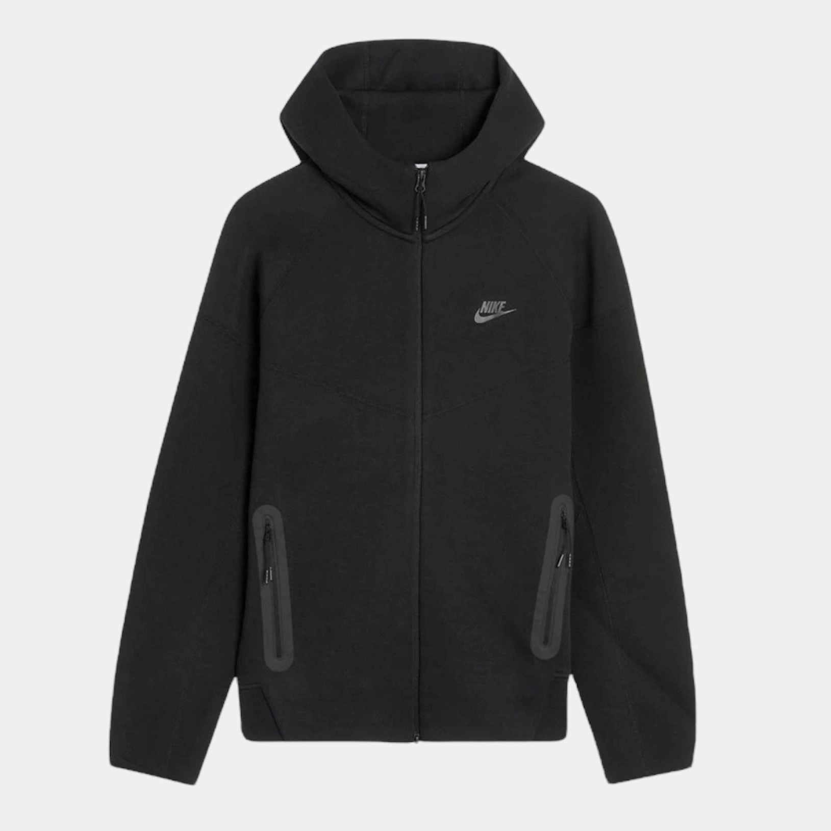 Smooth Finish Nike Tech Fleece Hoodie - Black (4th Gen - New Season)