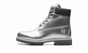 6 Inch Premium Boot "Veneda Carter - Silver" All-Season Wear Classic Fit
