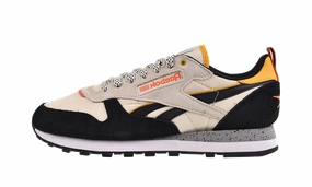 Classic Leather "Beige/Black/Blue" endurance runners