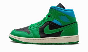 AIR JORDAN 1 MID WMNS "Lucky Green Aquatone" Tread Pattern Light cushion