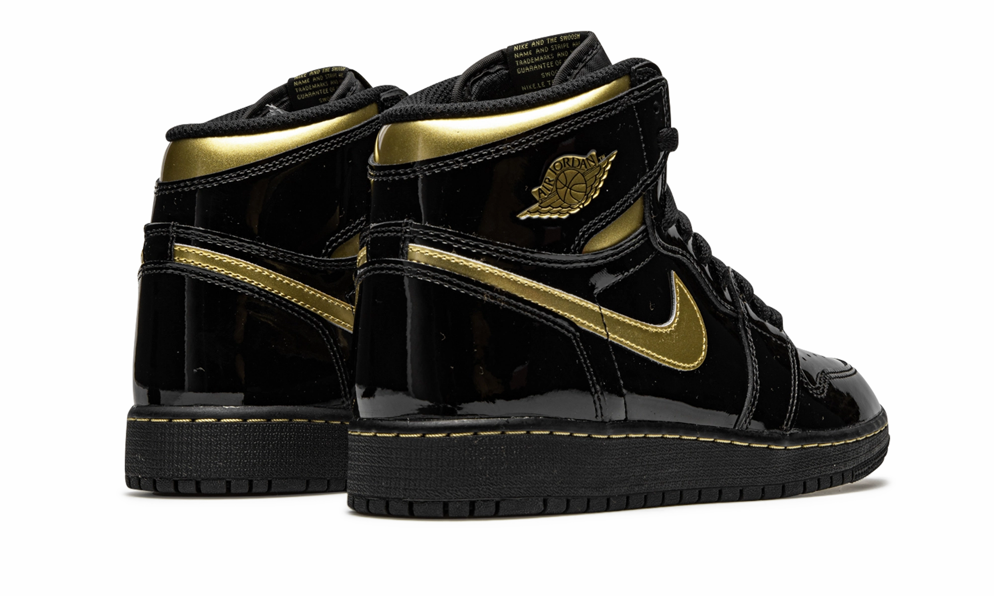 Air Jordan 1 Retro High OG GS "Black Metallic Gold" Iconic Footwear