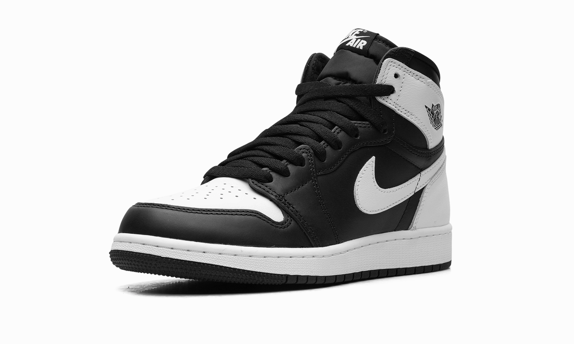 Air Jordan 1 Retro High OG GS "BLACK/WHITE/WHITE" Luxe Touch Athletic Performance