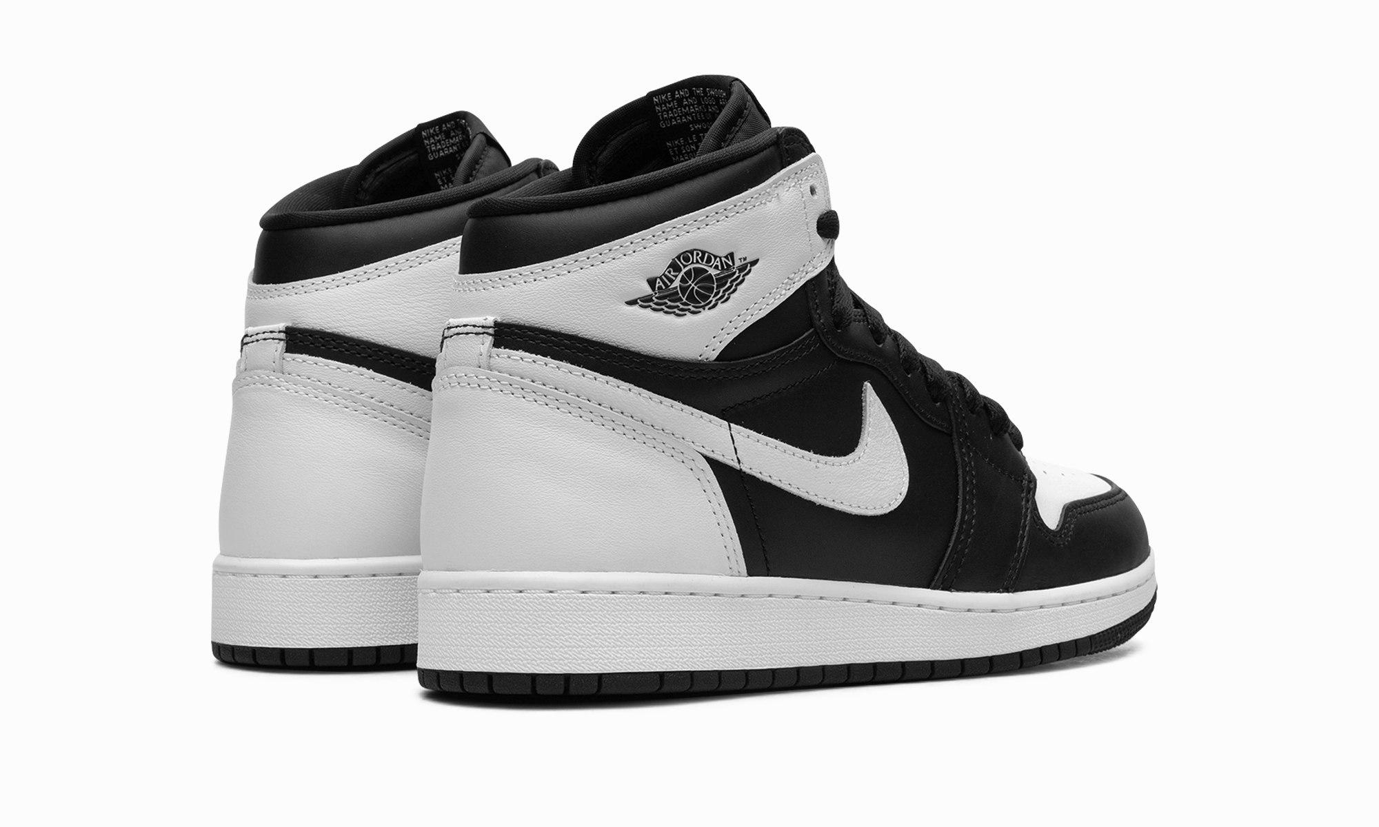 Air Jordan 1 Retro High OG GS "BLACK/WHITE/WHITE" Energy Flow Sleek lines