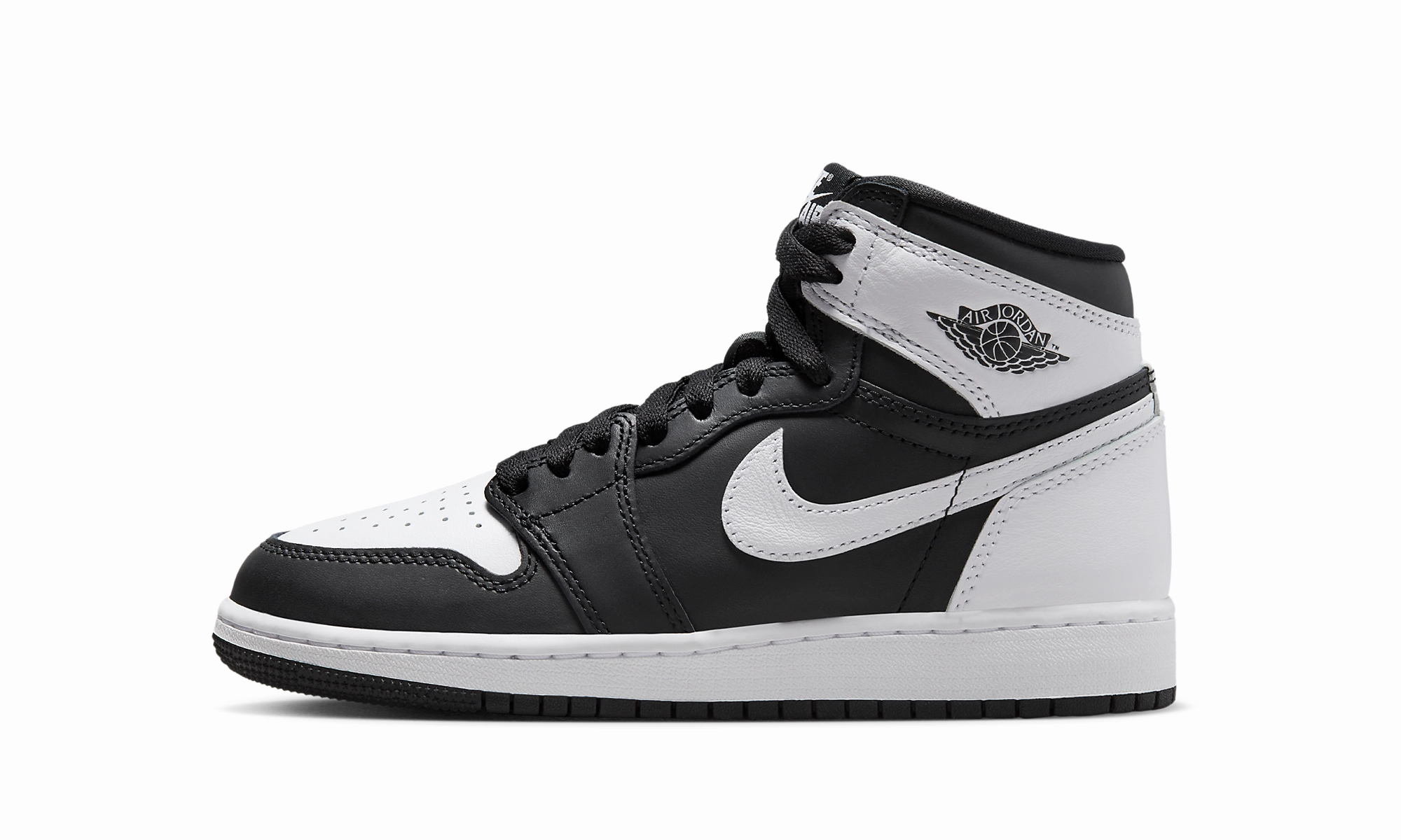 Ultra Comfort Air Jordan 1 Retro High OG GS "BLACK/WHITE/WHITE"