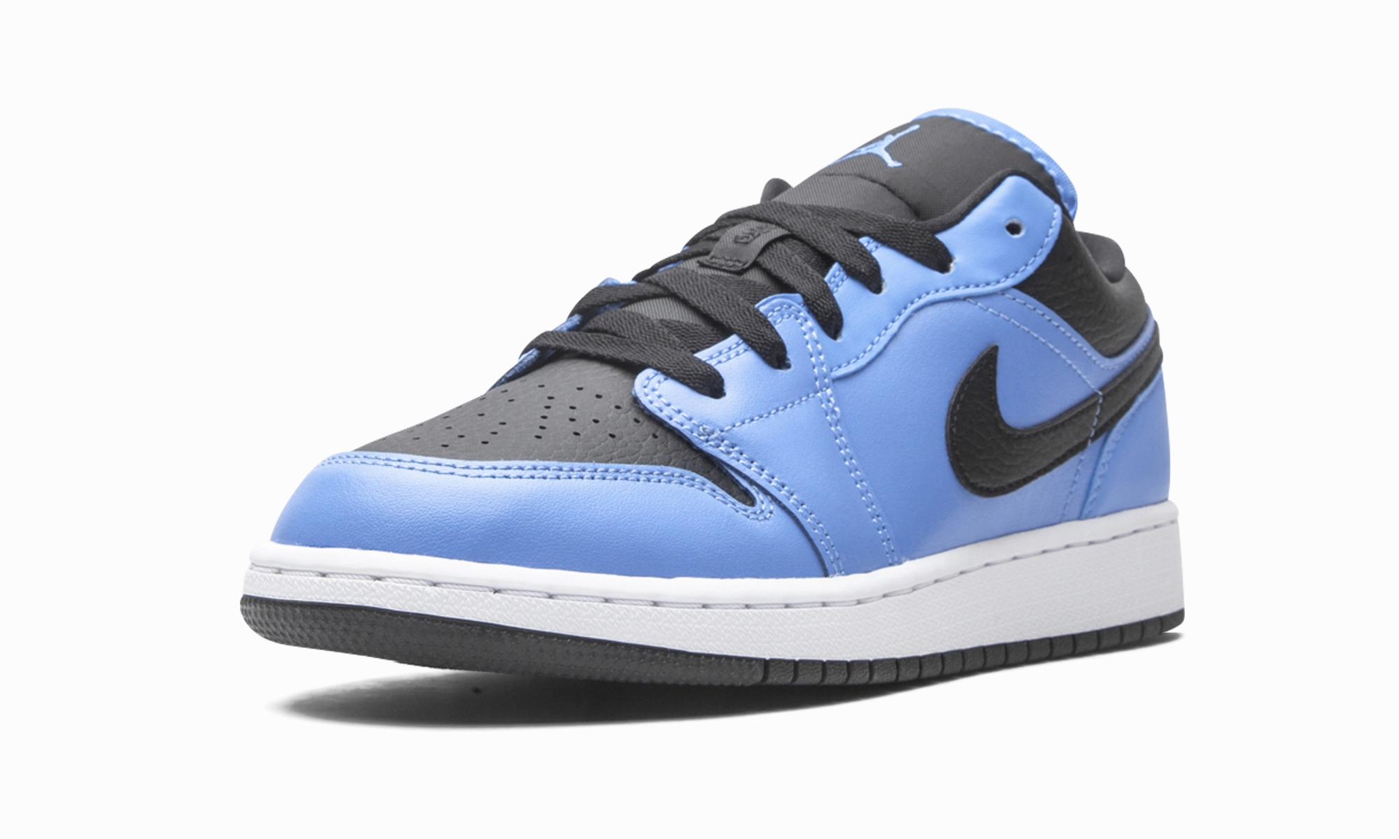 Stretch Laces Casual Utility Air Jordan 1 Low GS "University Blue / Black"