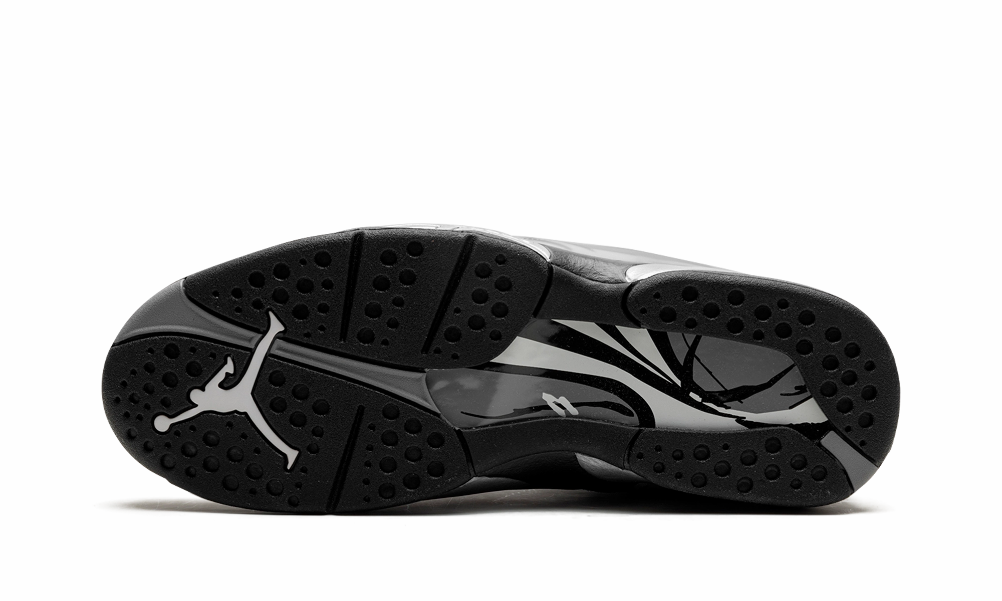 Air Jordan 8 Winterized "Gunsmoke" running with a low - top design