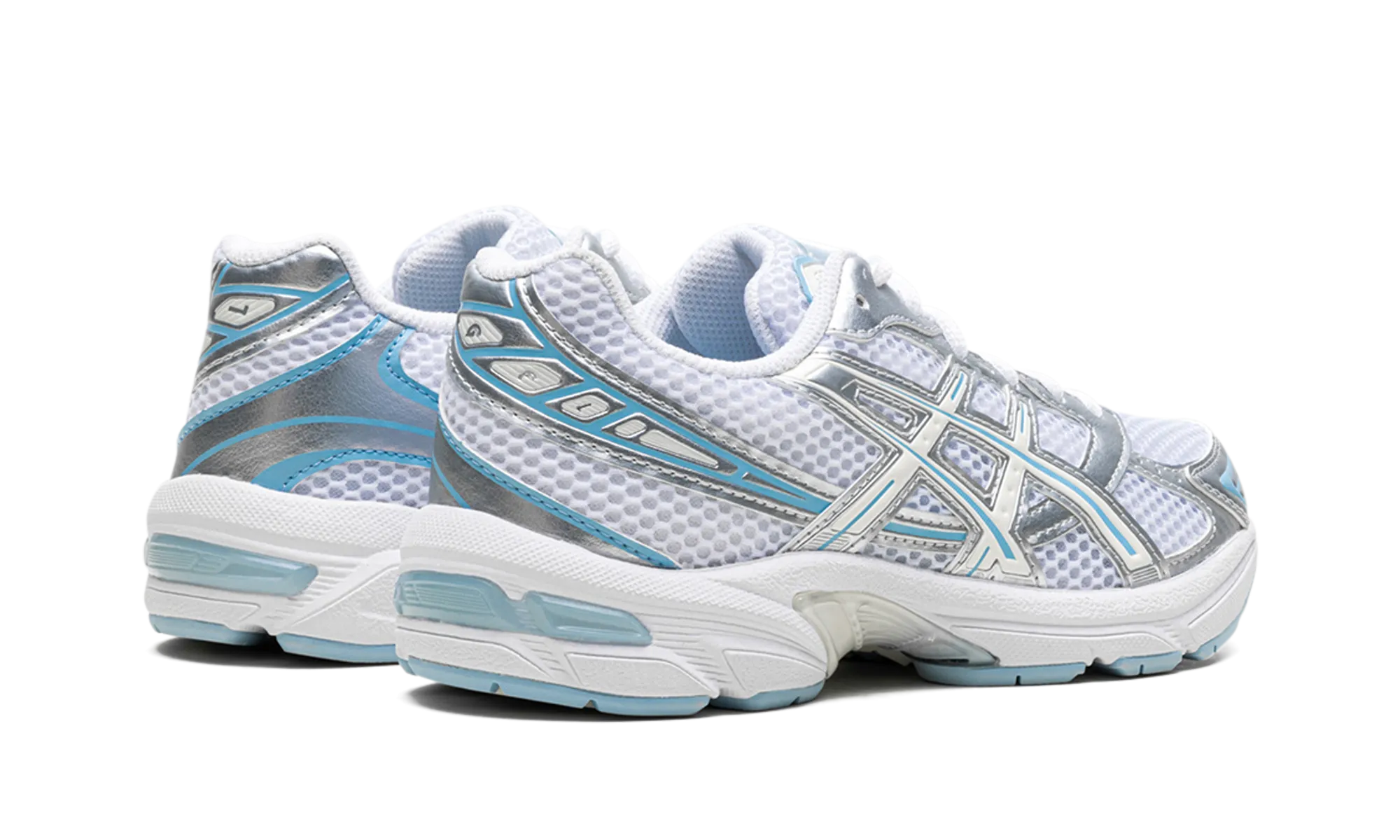 running in a pier area shoes Gel-1130 WMNS "White Ivory Light Blue"