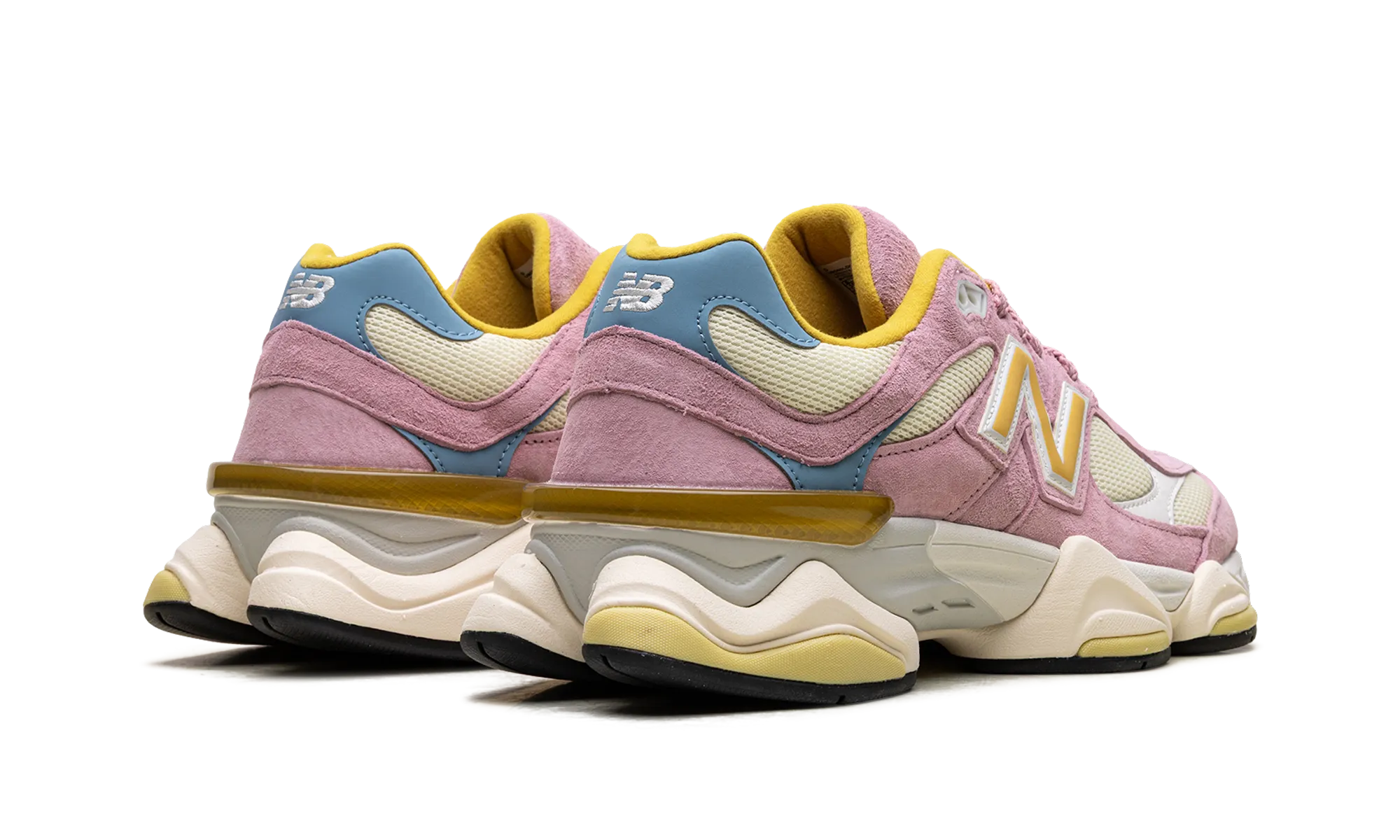 9060 "Pink Taffy / Calcium" running on mud shoes single - layer sole shoes