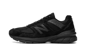 outdoor - friendly running shoes 990v5 "Made in USA Triple Black"