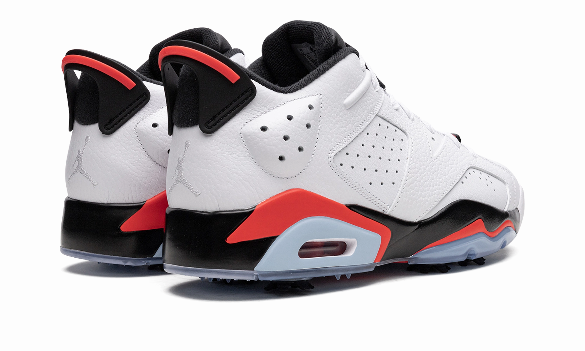 Air Jordan 6 Golf "White Infrared" Air Flow Design Foot Freedom