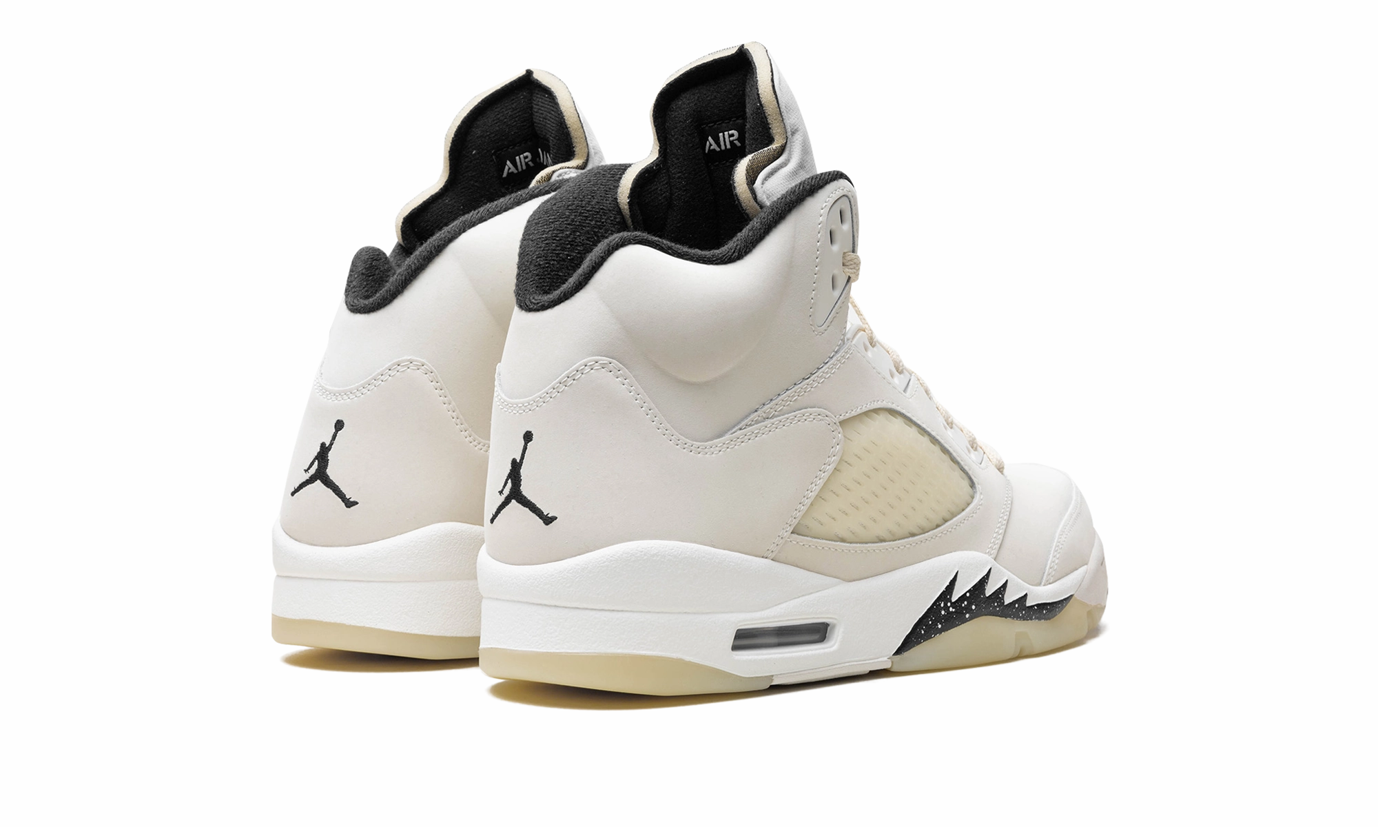 Adaptable to different weather asphalt running footwear Air Jordan 5 Retro "Sail"