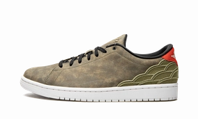 Sporty Style Air Jordan 1 Centre Court "Oil Green"