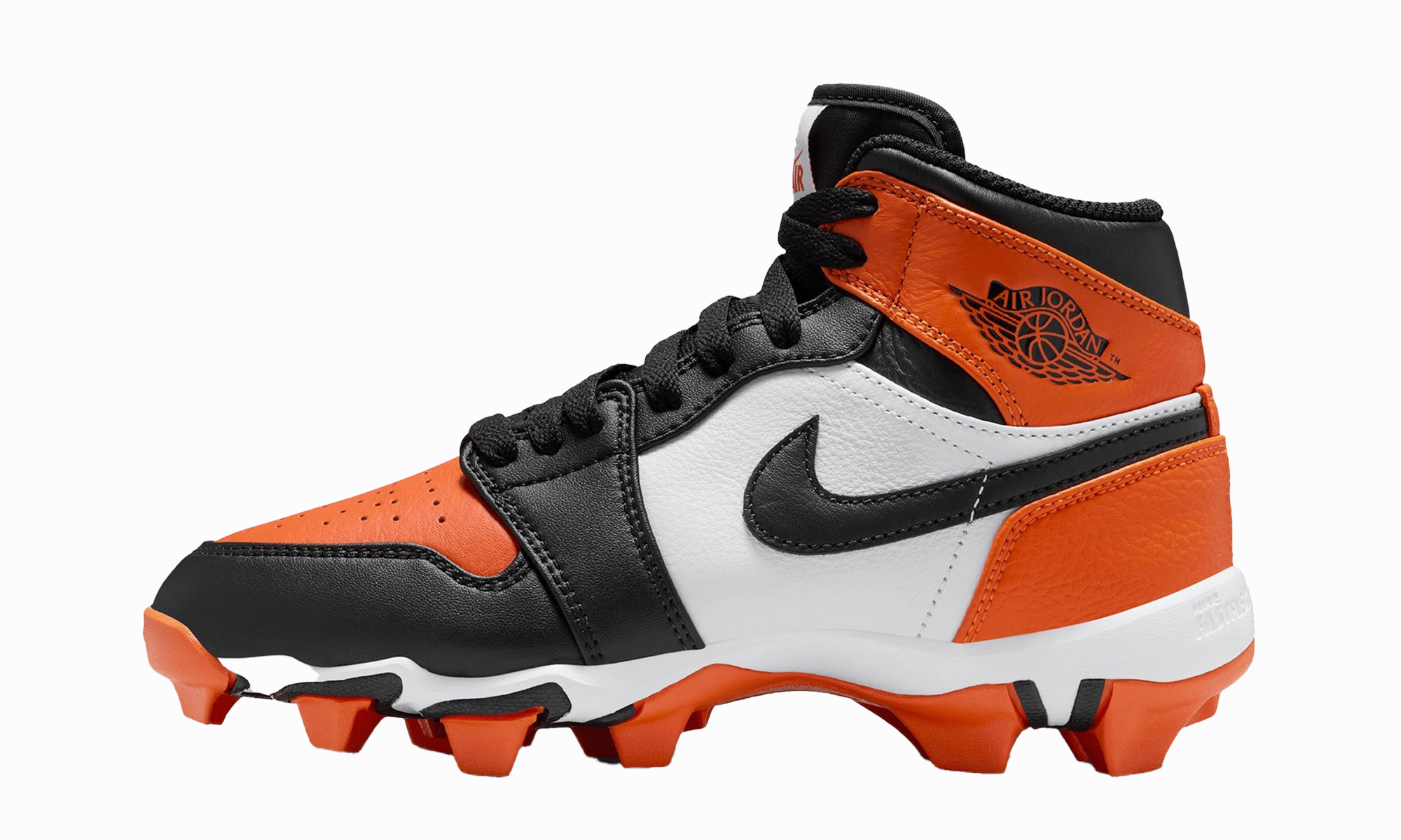 Everyday Wear Boost Power Air Jordan 1 Mid Cleats "Shattered Backboard"