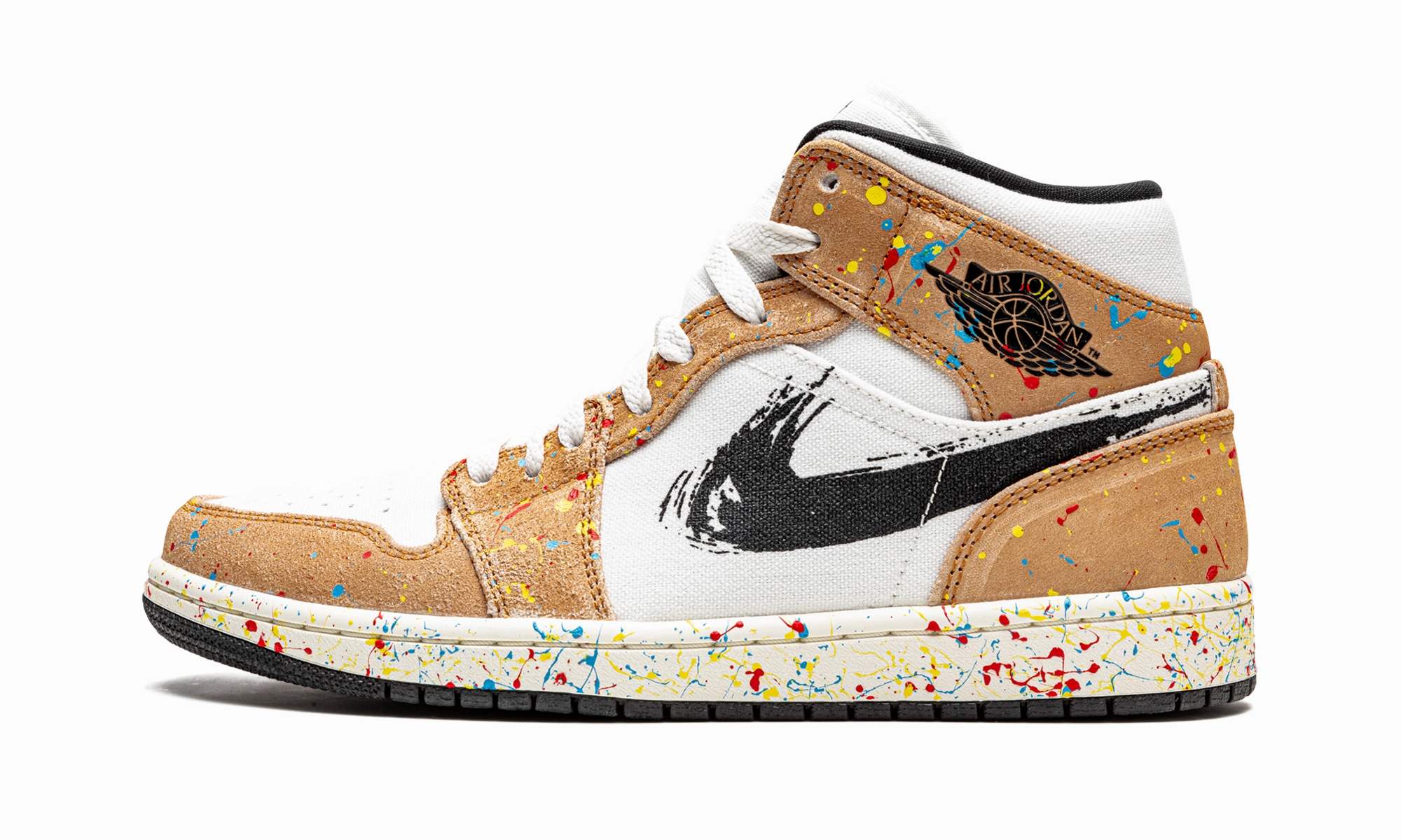 Air Jordan 1 Mid SE "Brushstroke" cool tones
