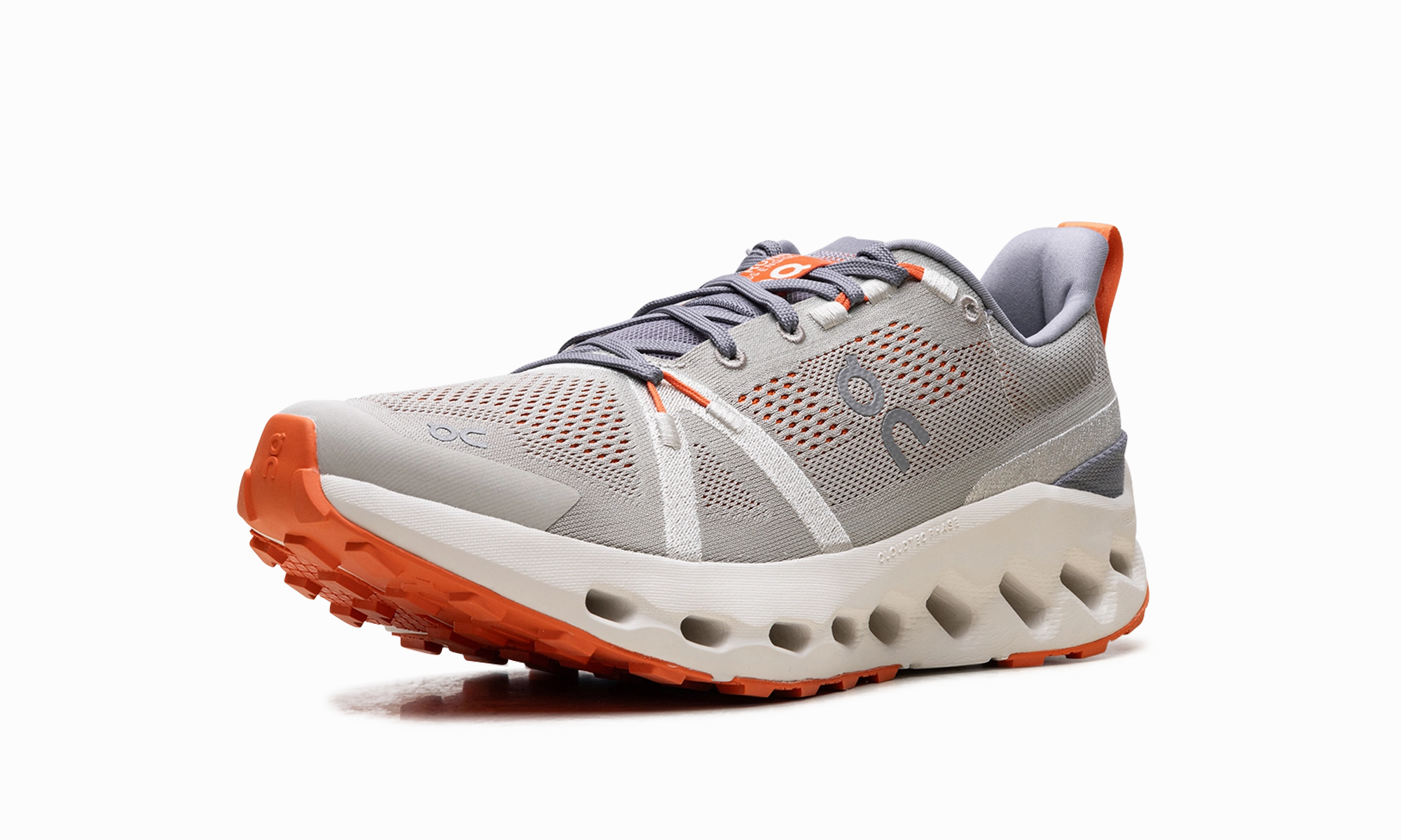 Cloudsurfer Trail "Fossil Ivory" Slip-on running in a stone bridge area shoes