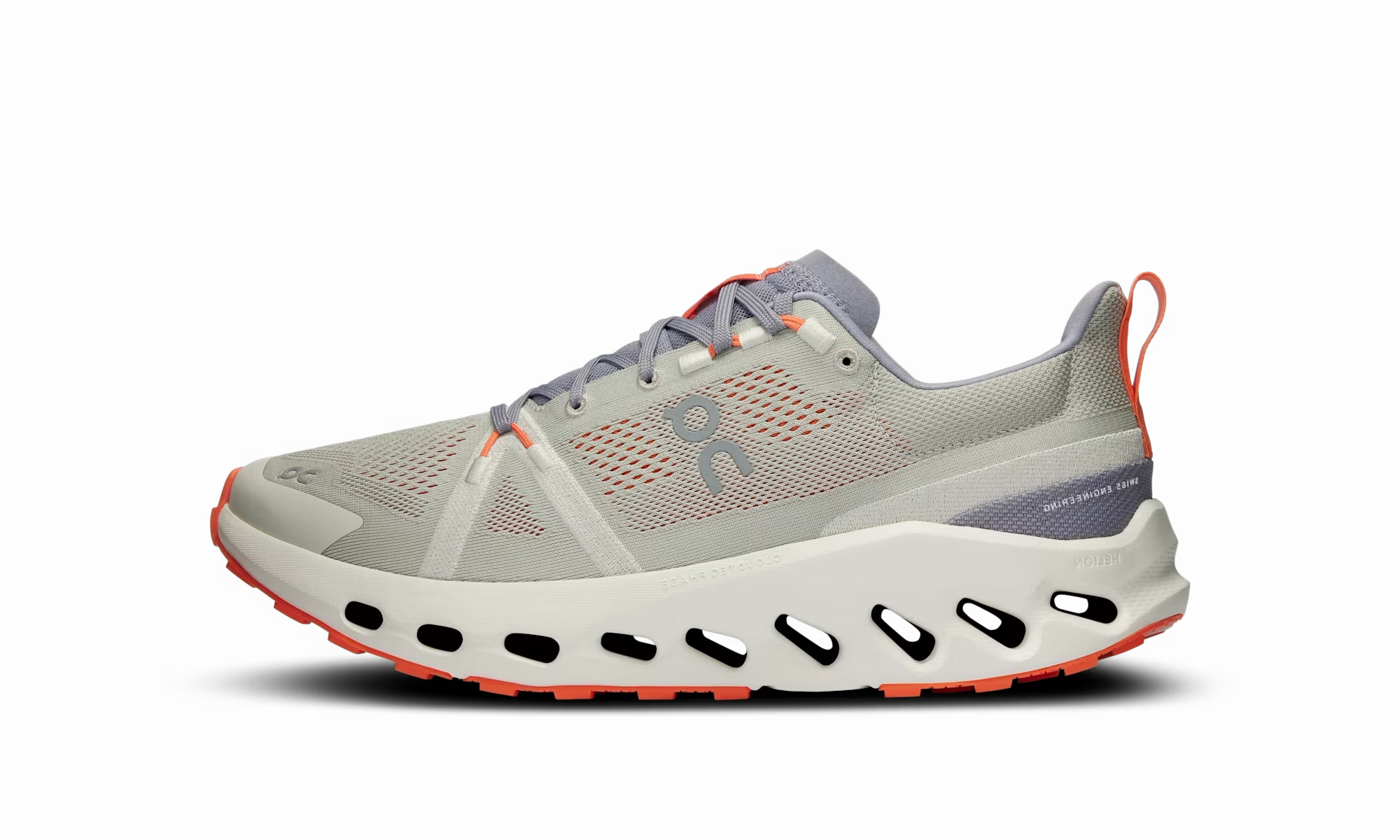 Cloudsurfer Trail "Fossil Ivory" running on grass shoes