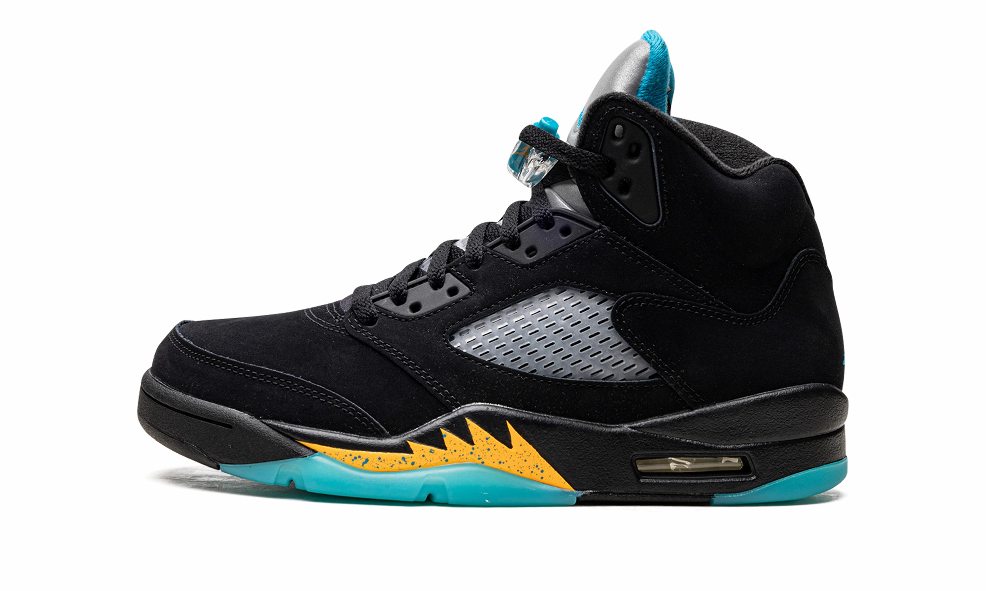 Air Jordan 5 "Aqua" Bootcamp logo - buckled shoes