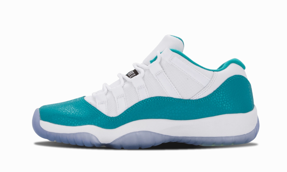 Air Jordan 11 Retro Low GS "Turbo Green" versatile running shoes teenagers' style