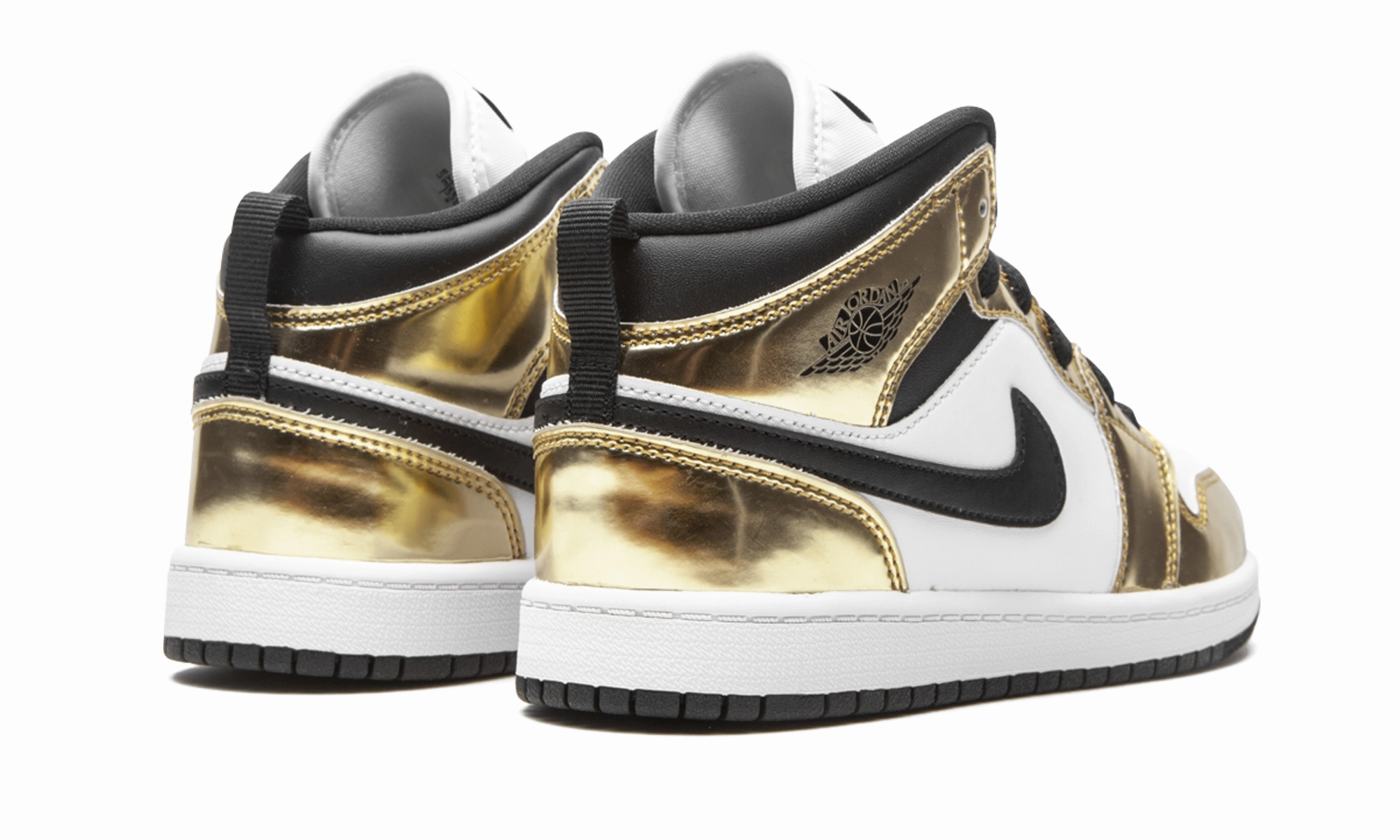 Elevated shock absorption AIR JORDAN 1 MID SE PS "Metallic Gold"