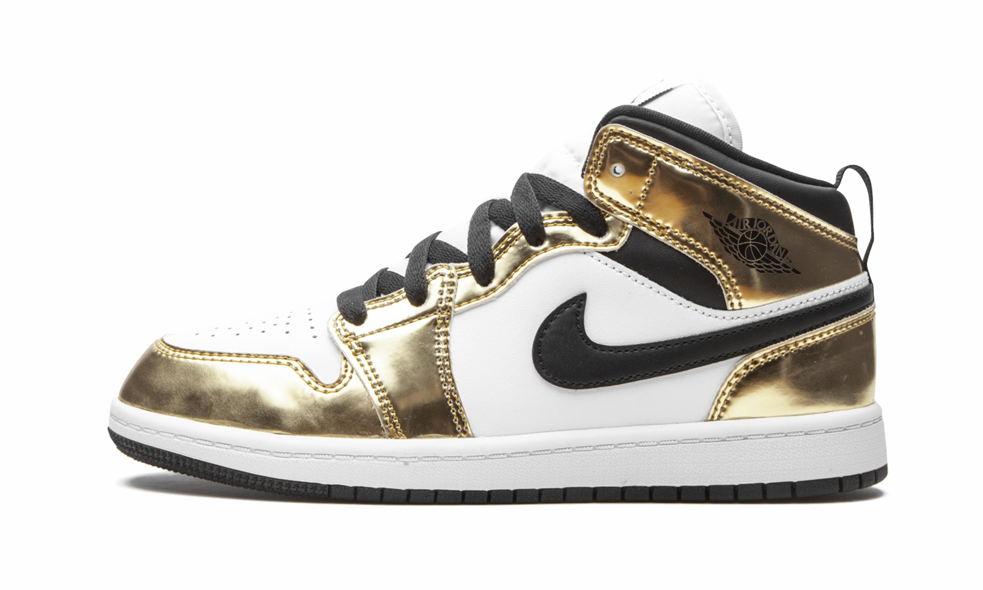 AIR JORDAN 1 MID SE PS "Metallic Gold" Iconic Style Urban Adventure
