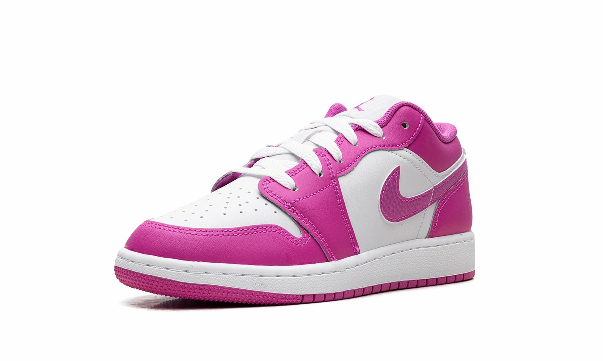 Jordan 1 Low GS "Fire Pink" Active Wear Vibrant fit