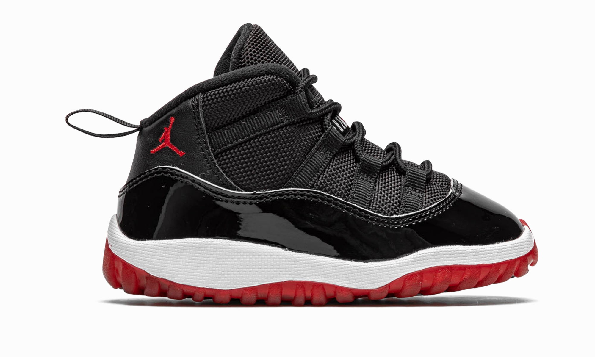 Jordan 11 Retro TD "Bred" fabric upper shoes