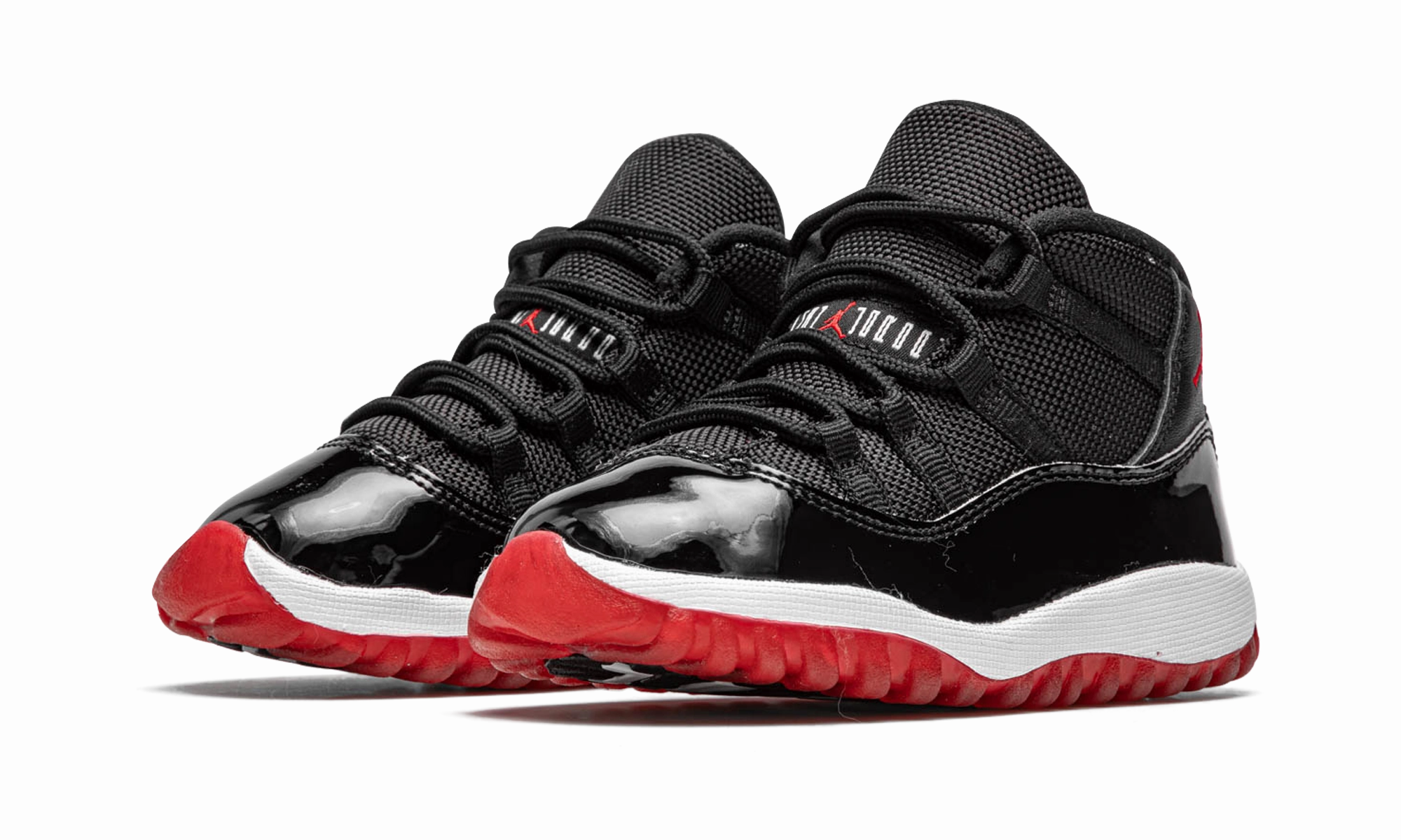 Jordan 11 Retro TD "Bred" Wide - toe box