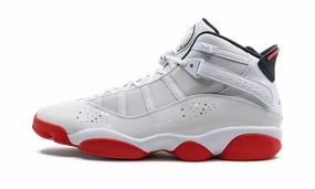 Jordan 6 Rings "White / University Red" compatible