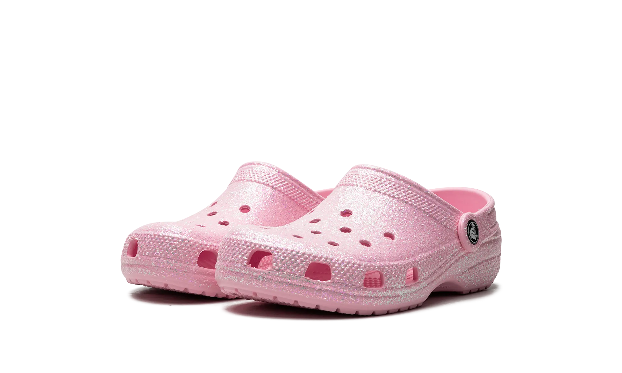 Classic Glitter Clog Big Kids "Pink" Light Slip Elastic Straps