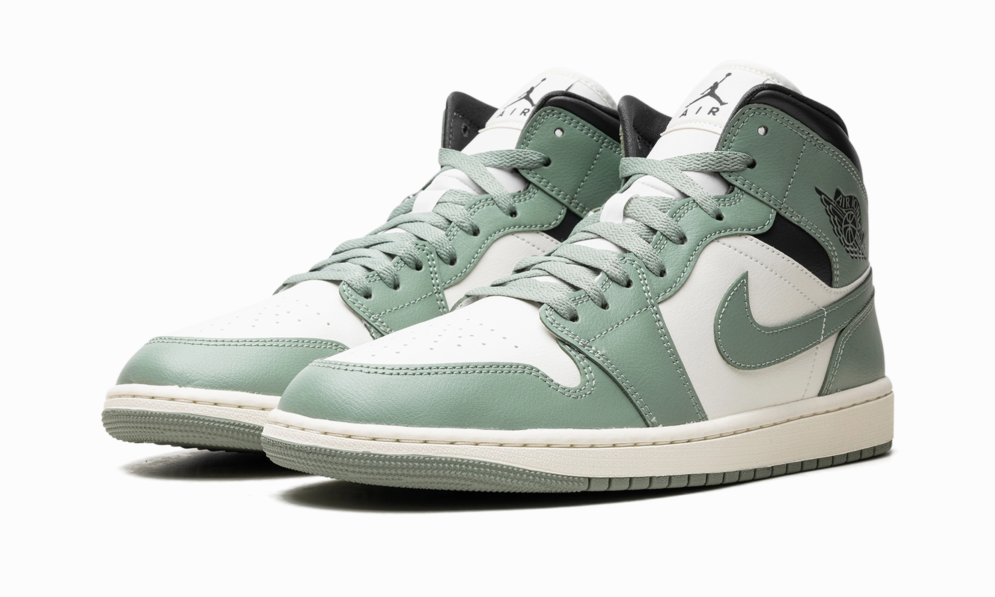 AIR JORDAN 1 MID WMNS "JADE SMOKE" Hybrid style