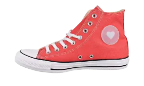 Non-Slip Design Pattern Play Chuck Taylor All Star Ox Denim Love "Sedona Red/Black/White"