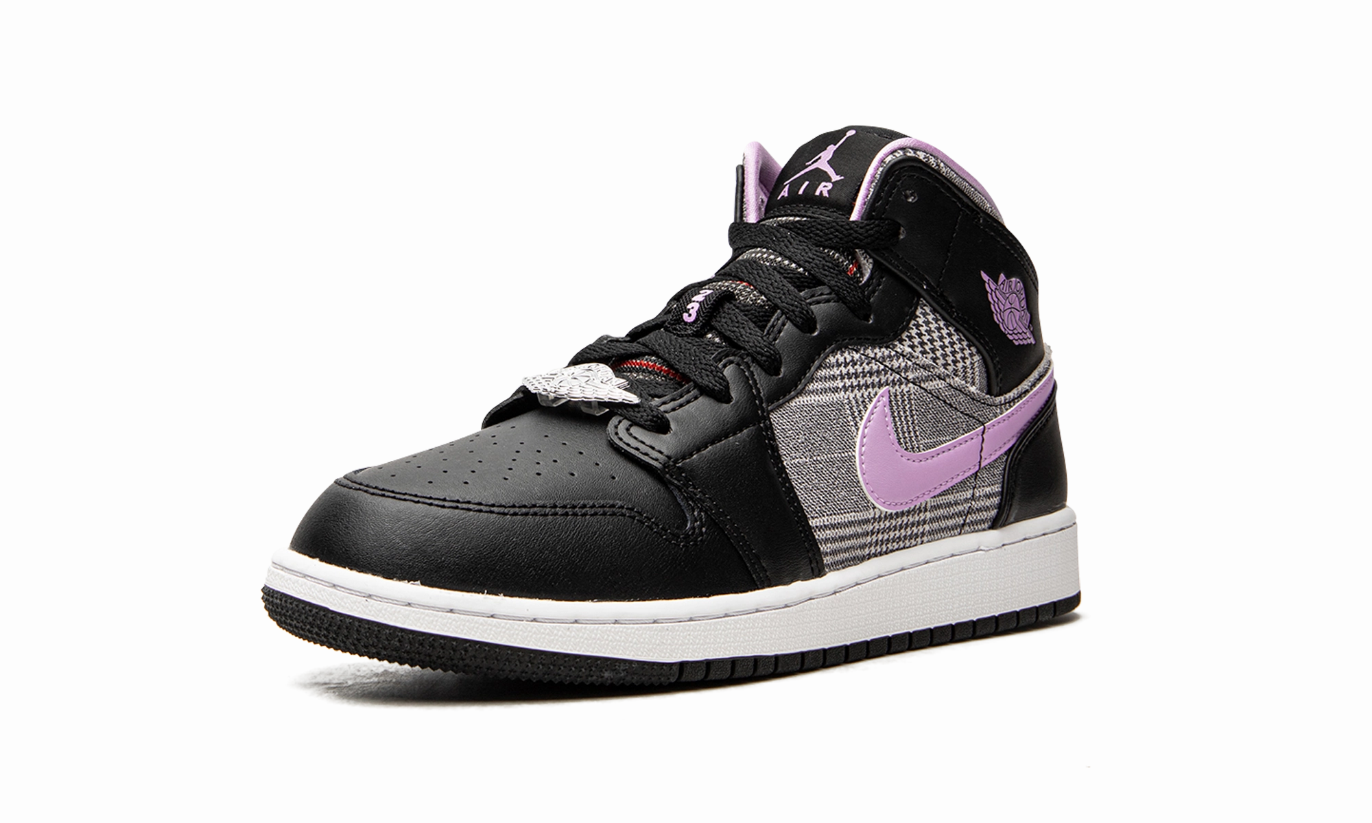 Air Jordan 1 Mid GS "Houndstooth" Fresh Walks Sport Mode