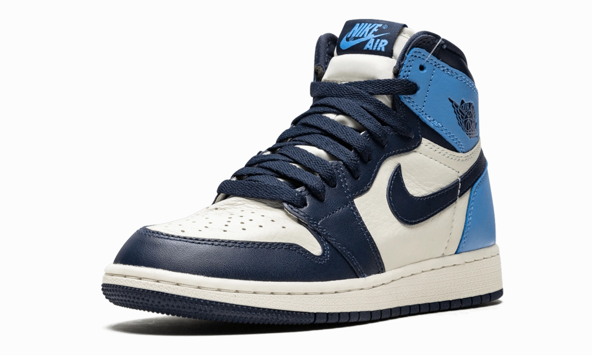 Air Jordan 1 Retro High OG GS "Obsidian/University Blue" Smooth Texture