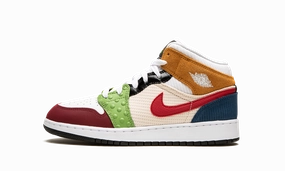 Simple Look All-Day Cushioning Air Jordan 1 Mid SE GS "Messy Room"