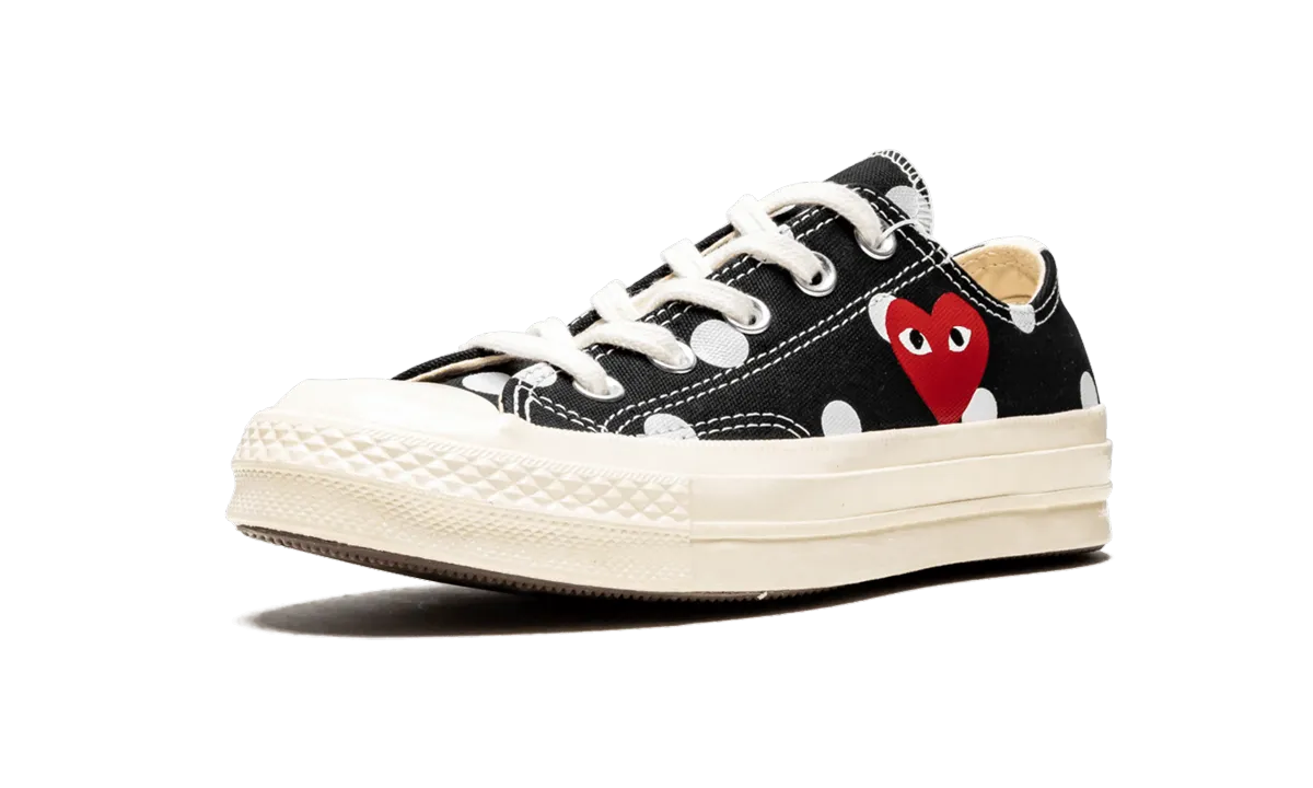Chuck 70 Ox "Comme Des Garons PLAY / Polka Dot" Fashionable Comfort Park Jog