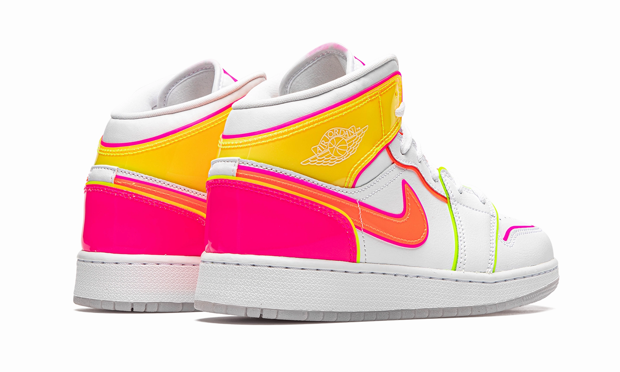 Supportive Traction Slip-resistant ease Air Jordan 1 Mid GS "Edge Glow"