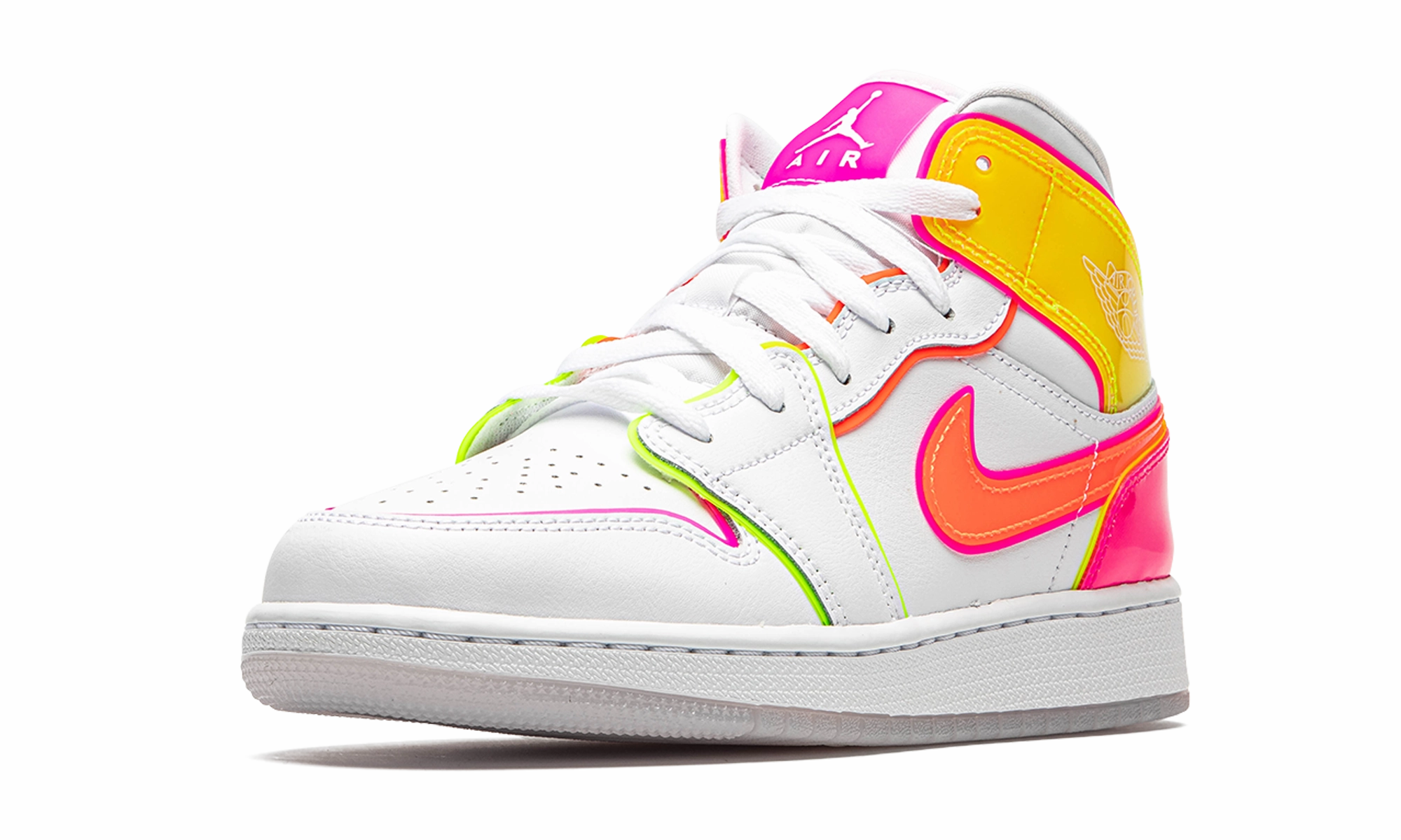 Breathable Material Air Jordan 1 Mid GS "Edge Glow"