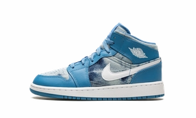 Air Jordan 1 Mid GS "Washed Denim" street-ready