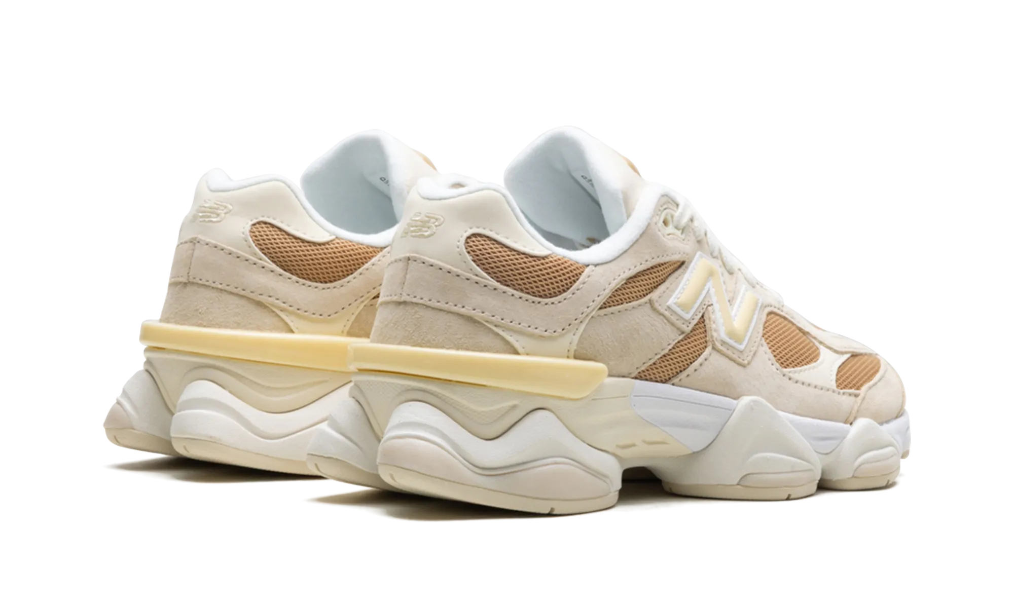 9060 "Brown Ivory White" easy - to - put - on shoes lace - up closure